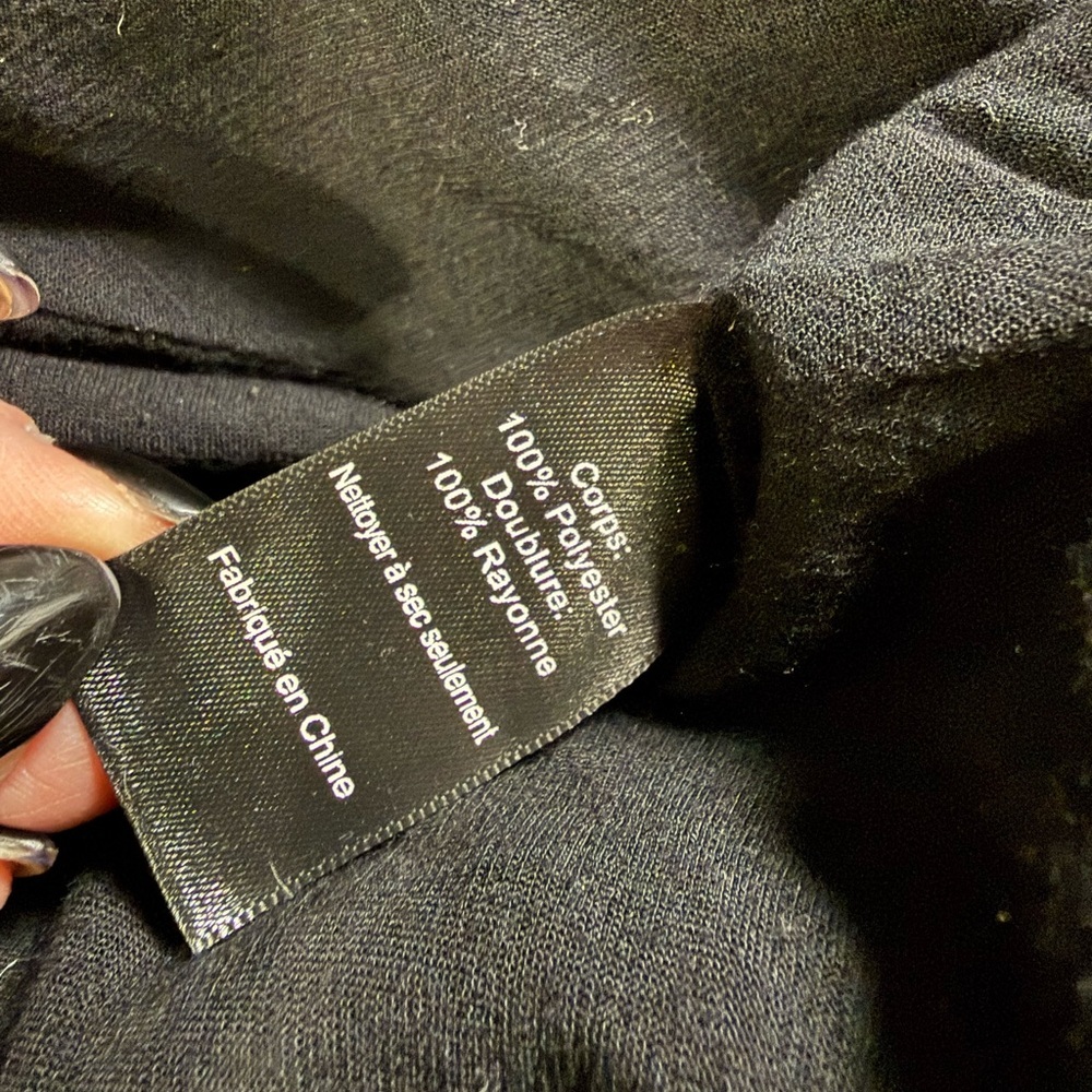 Astr the Label Women’s Moto Jacket Black Faux Suede Small Biker Jacket - Picture 12 of 12